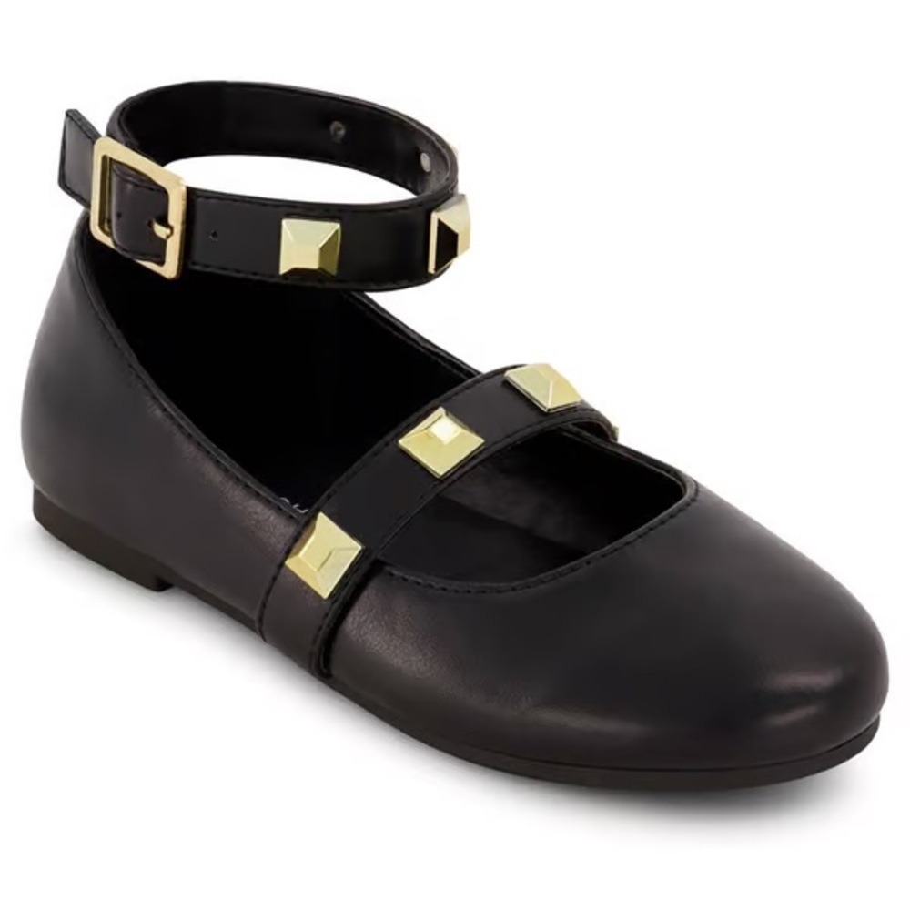 NEW✨Marc Fisher Little Girls Black 🖤 Tashi Buckle Shoes US 2